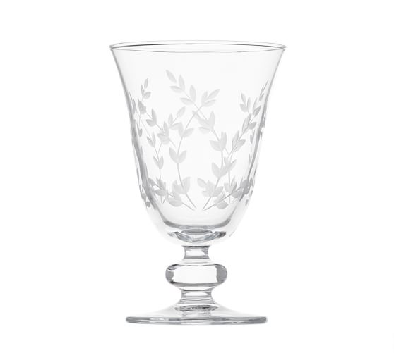 Etched Goblet - Set of 4 | Pottery Barn