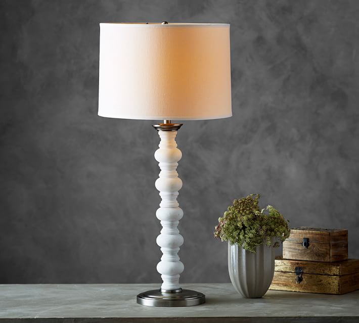 stone base lamp