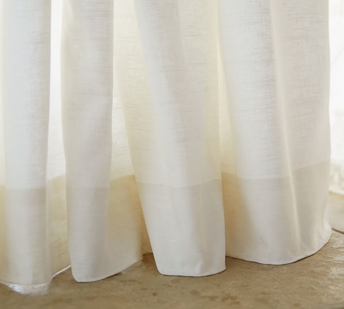 Belgian Linen Rod Pocket Curtain Made with Libeco™ Linen - Charcoal ...