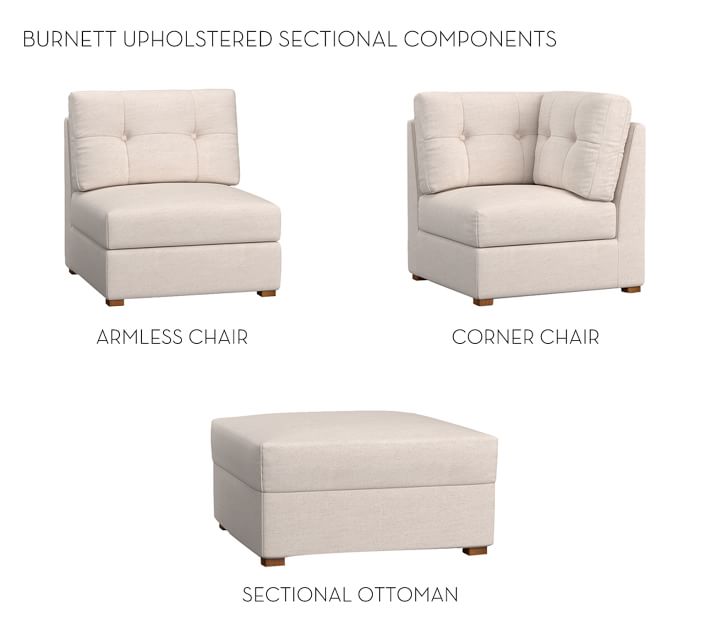 Build Your Own Upholstered Sectional Pottery Barn