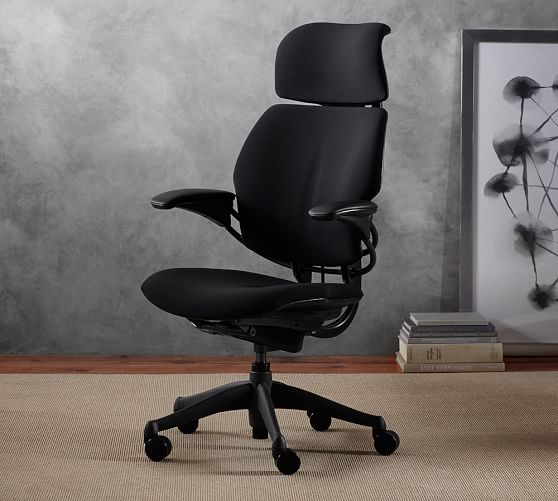 Humanscale Freedom Task Swivel Desk Chair With Headrest Pottery Barn