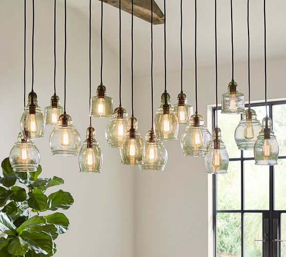 Paxton Glass 16 Multi Light Pendant Pottery Barn - Pottery Barn Lighting Pendants Paxton Glass 16 Multi Light Pendant Pottery Barn - Pottery Barn Lighting Pendants