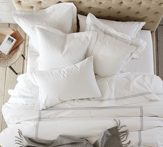 pottery barn grand organic duvet