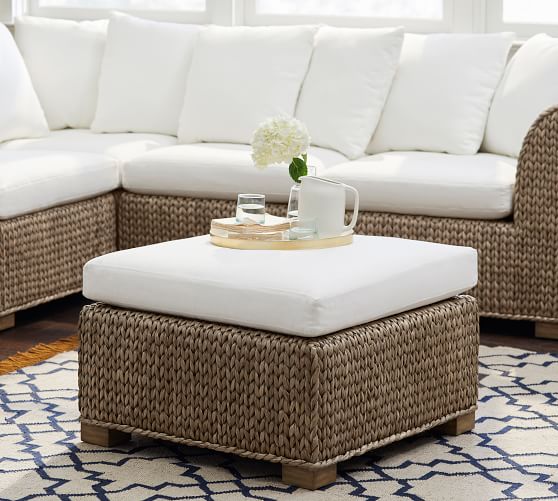 Seagrass Sectional Ottoman Pottery Barn