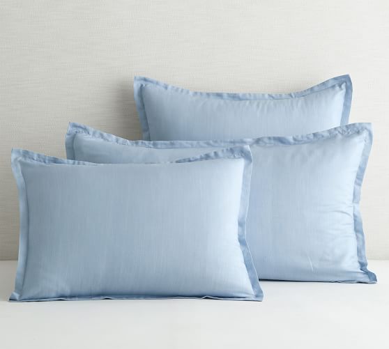 Tencel™ Chambray Pillow Sham - Blue 