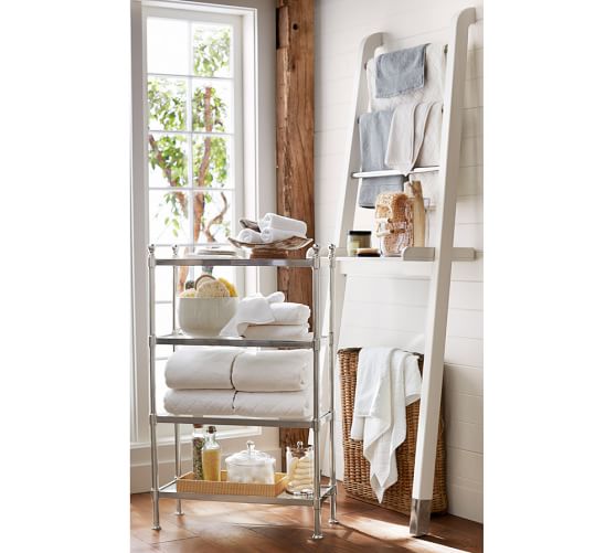 napa ladder storage pottery barn