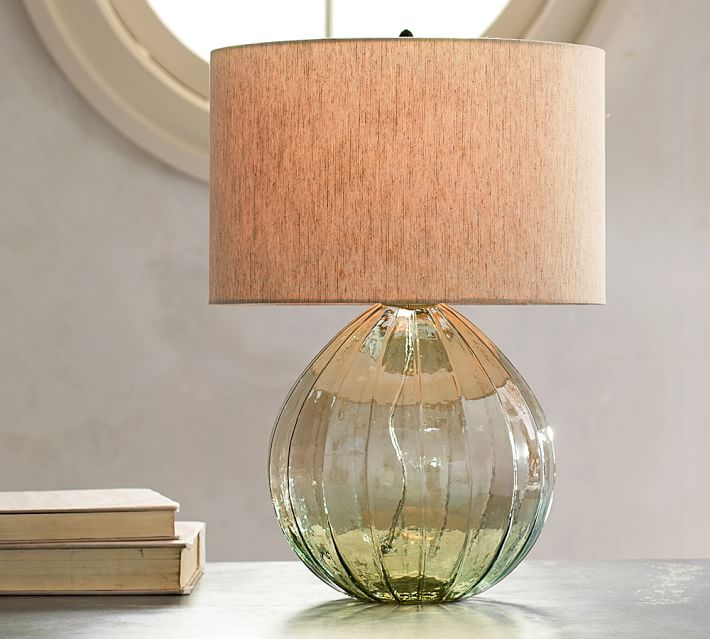 green base table lamps