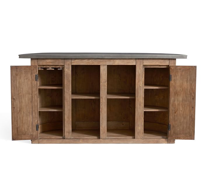 Lawrence Demilune Bar Cabinet | Bar Furniture | Pottery Barn