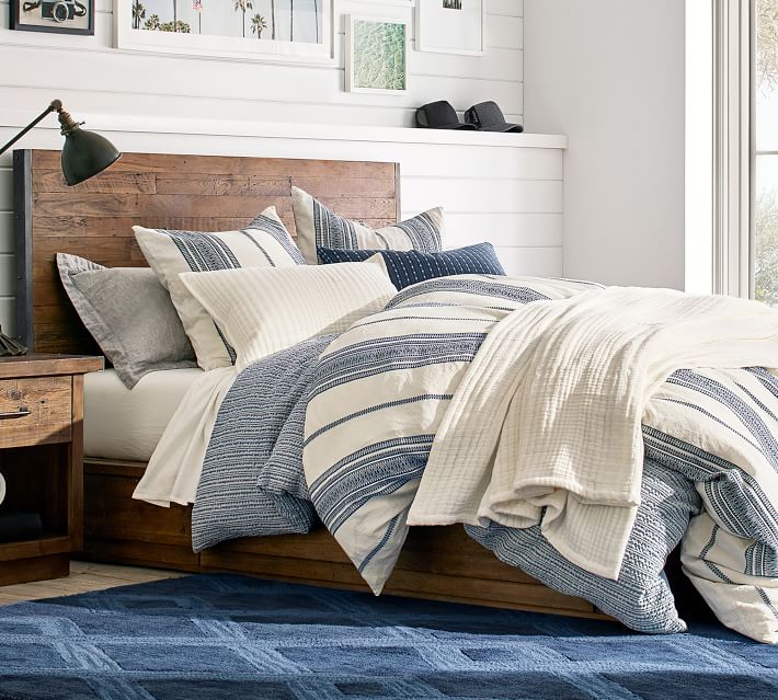 Cotton Duvet Cover & Shams Pottery Barn