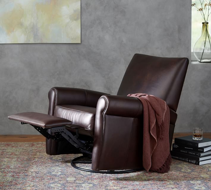 Grayson Leather Recliner Pottery Barn