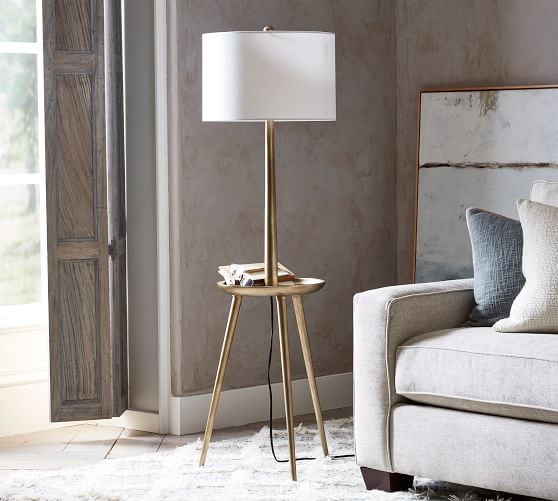 Kinsley Floor Lamp With Tray Pottery Barn Kinsley Floor Lamp With Tray Pottery Barn