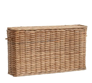 narrow linen basket