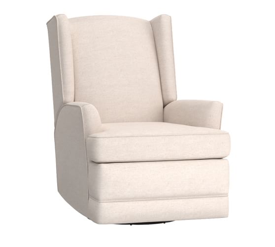 pottery barn modern wingback rocker