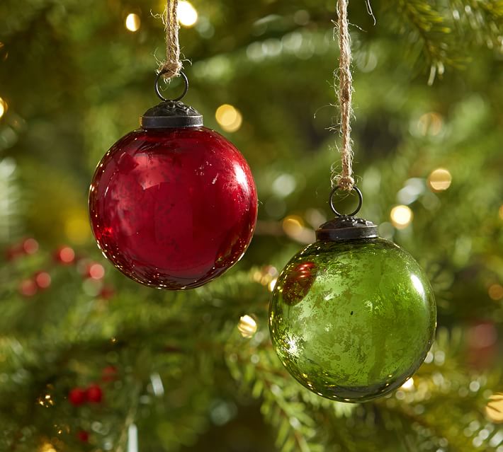 red ball ornaments