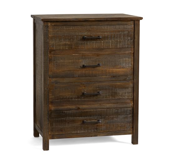 Paulsen Reclaimed Wood 4 Drawer Dresser Pottery Barn Paulsen Reclaimed Wood 4 Drawer Dresser
