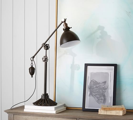 pottery barn architect lamp