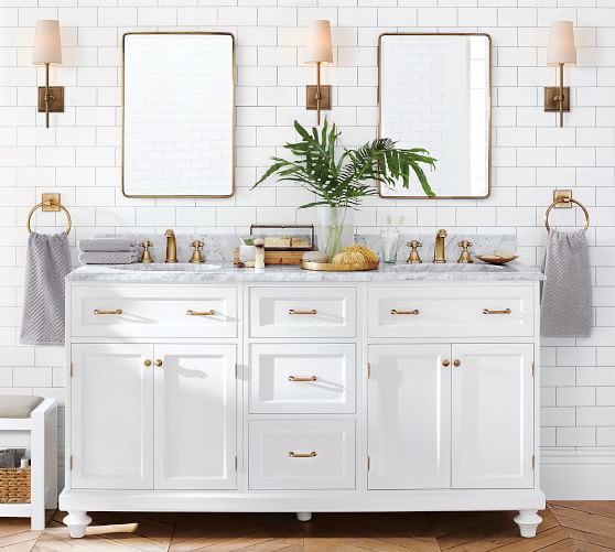 Vintage Rounded Rectangular Mirror Pottery Barn