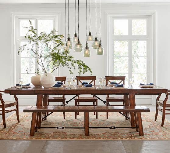 Benchwright Extending Dining Table Seadrift Pottery Barn - Dining Room Tables With Bench And Chairs Benchwright Extending Dining Table Seadrift Pottery Barn - Dining Room Tables With Bench And Chairs