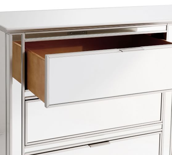 mirrored changing table