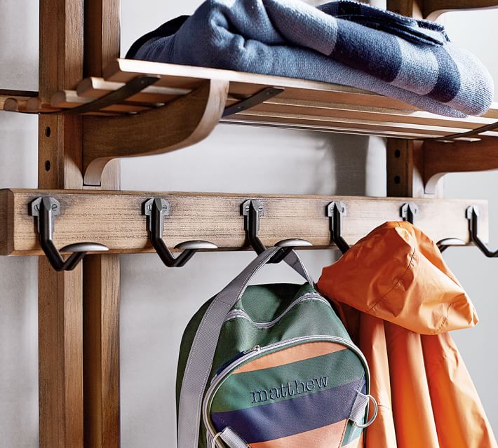 Declan Entry Hall Tree, Burnished Pine Pottery Barn