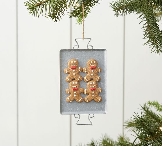 Gingerbread Cookie Sheet Ornament Pottery Barn