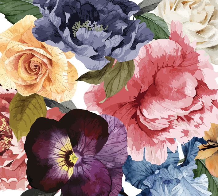 Vintage Florals Wall Decal Pottery Barn