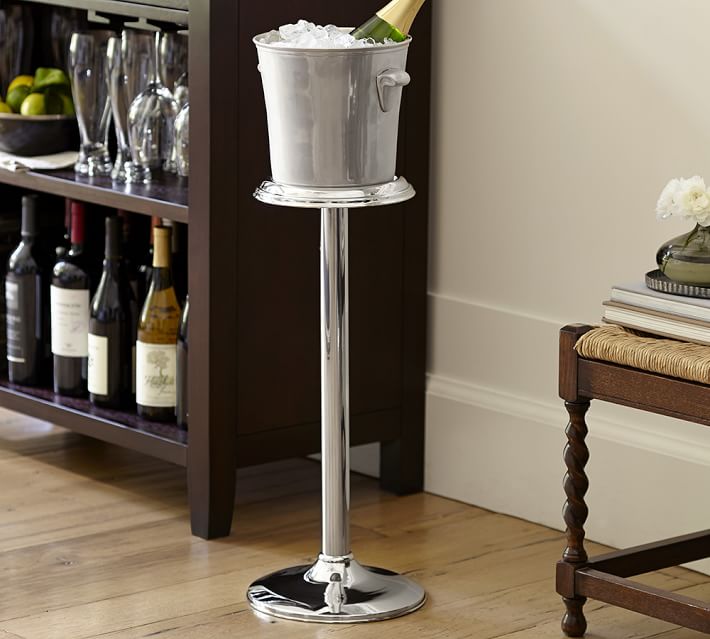 wine cooler bucket on stand