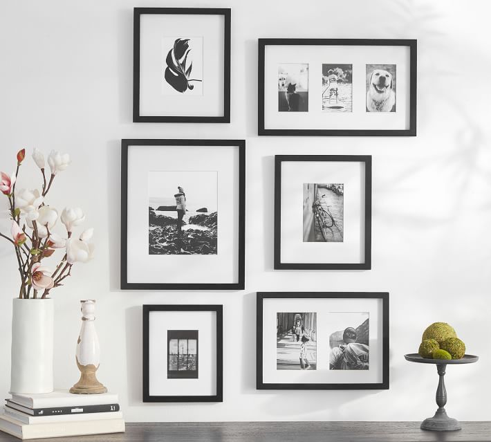 small white picture frames