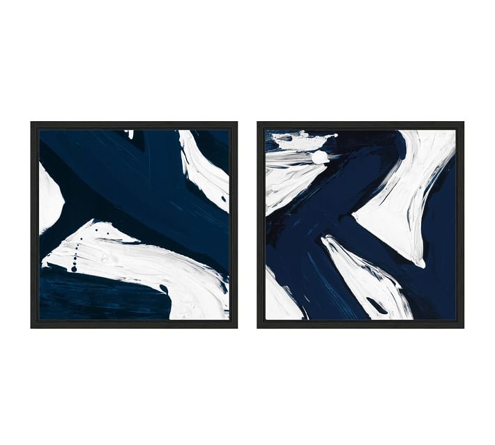 Modern Abstract Canvas Wall Art | Pottery Barn