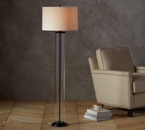 glass tube floor lamp