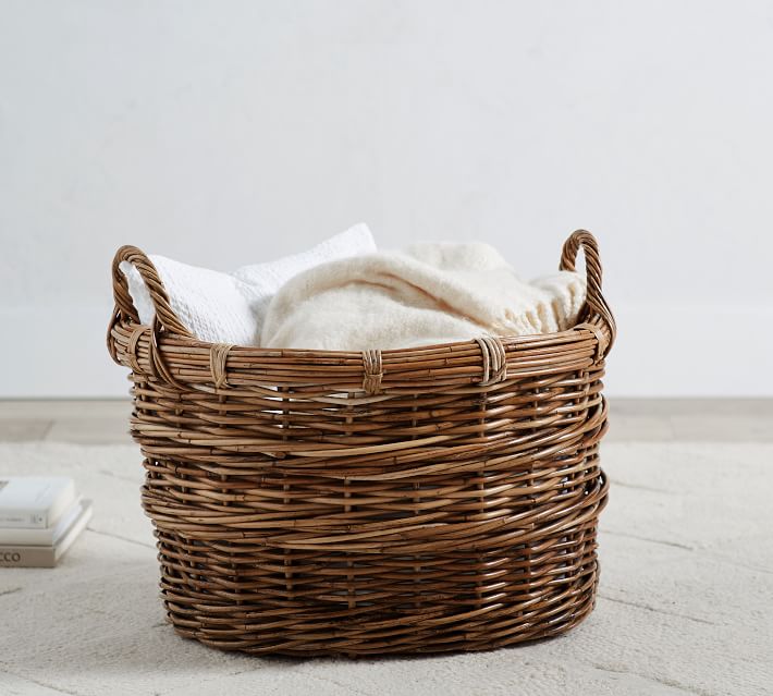 Chelsea Large Oval Storage Basket Pottery Barn