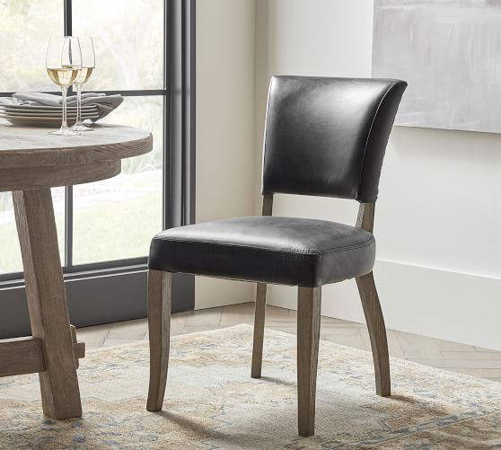 Berlin Leather Dining Chairs Pottery Barn