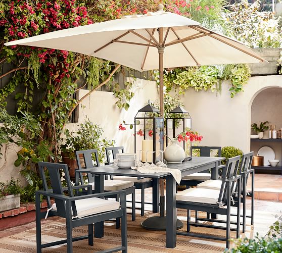 Rectangular Outdoor Umbrella Outdoor Umbrellas Pottery Barn