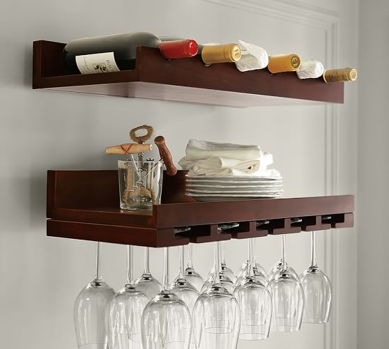 Holman Handmade Floating Entertaining Shelves Pottery Barn - Wall Wine Glass Shelf Holman Handmade Floating Entertaining Shelves Pottery Barn - Wall Wine Glass Shelf