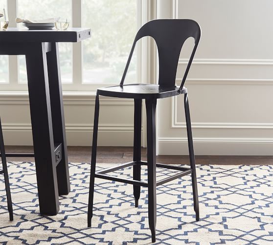 Maxx Metal Bar Stool Pottery Barn