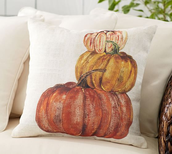 outdoor pumpkin pillow