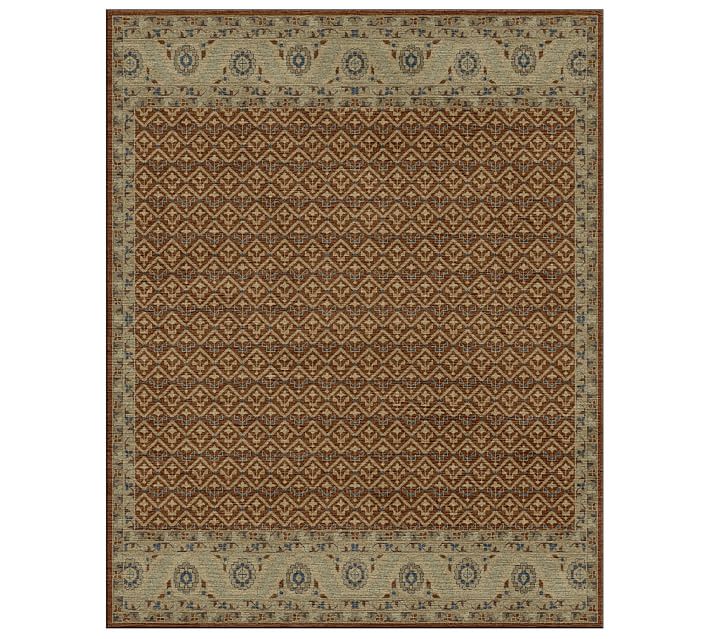 Saybrook Tufted Rug Bronze Multi Pottery Barn