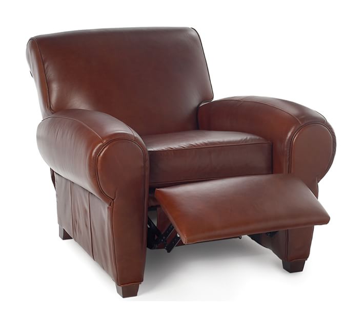 Manhattan Leather Recliner | Pottery Barn