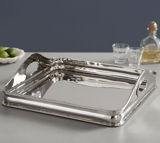 square silver tray