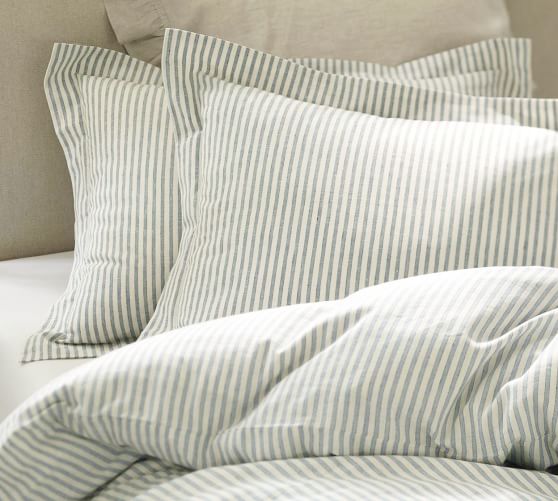 Vintage Ticking Stripe Patterned Duvet Cover Sham Pottery Barn - French Ticking Bedding Vintage Ticking Stripe Patterned Duvet Cover Sham Pottery Barn - French Ticking Bedding