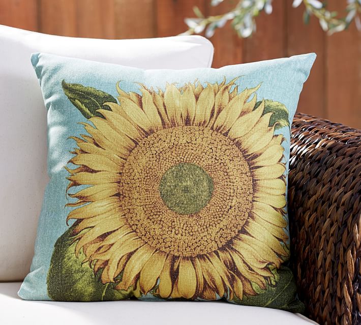 sunflower outdoor cushions