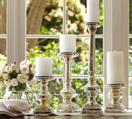 glass candle pillars