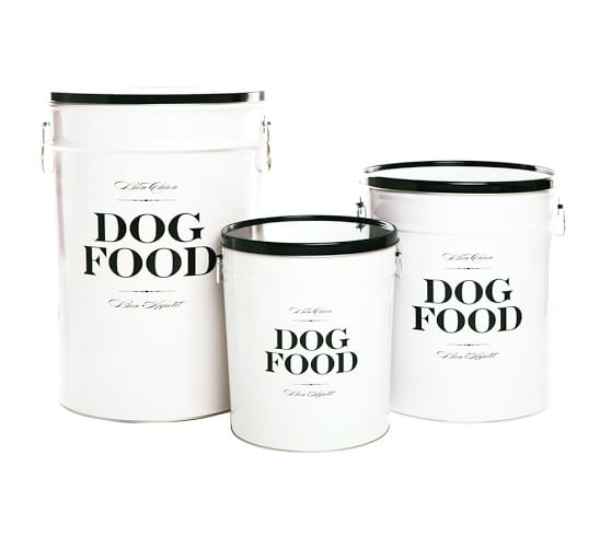 metal dog food bin