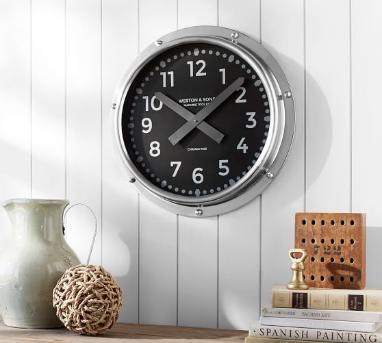 Nautical Wall Clock Pottery Barn