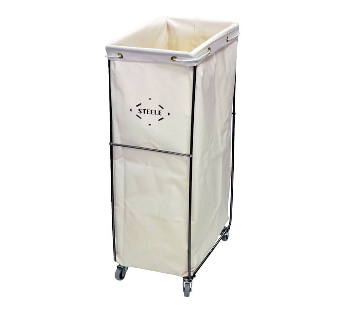 tall laundry basket with wheels