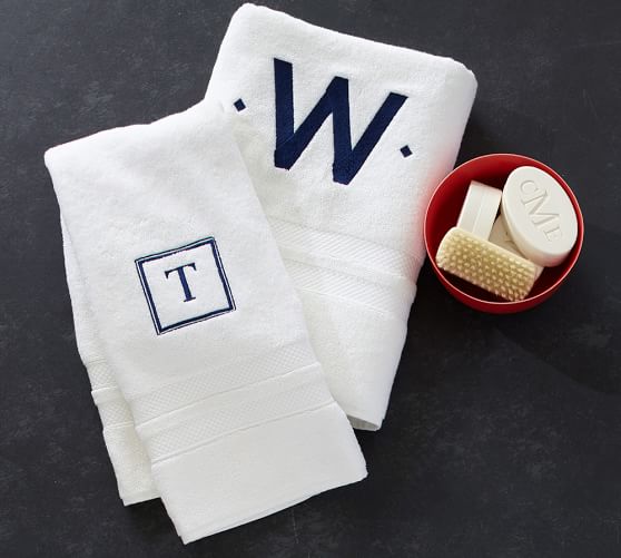 monogrammed towels