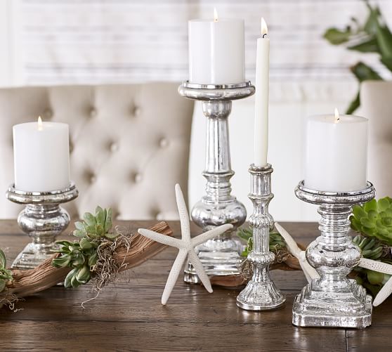 glass candle pillars