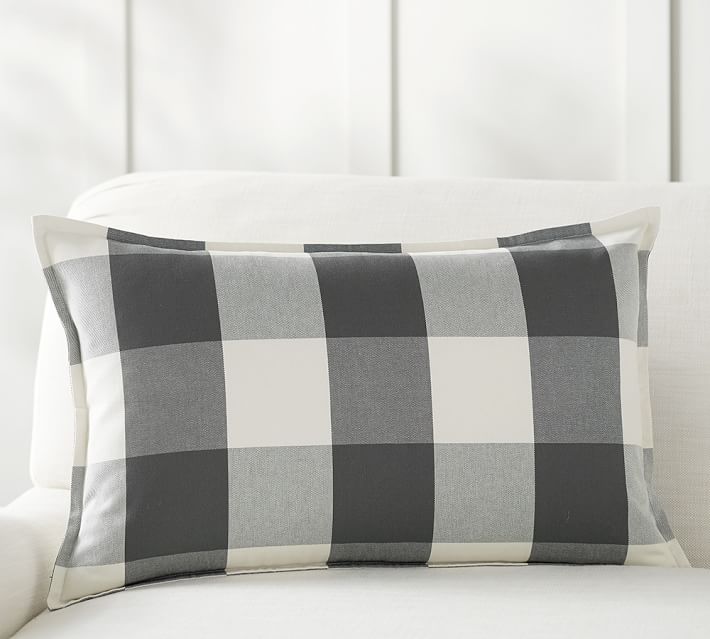 pottery barn black pillows