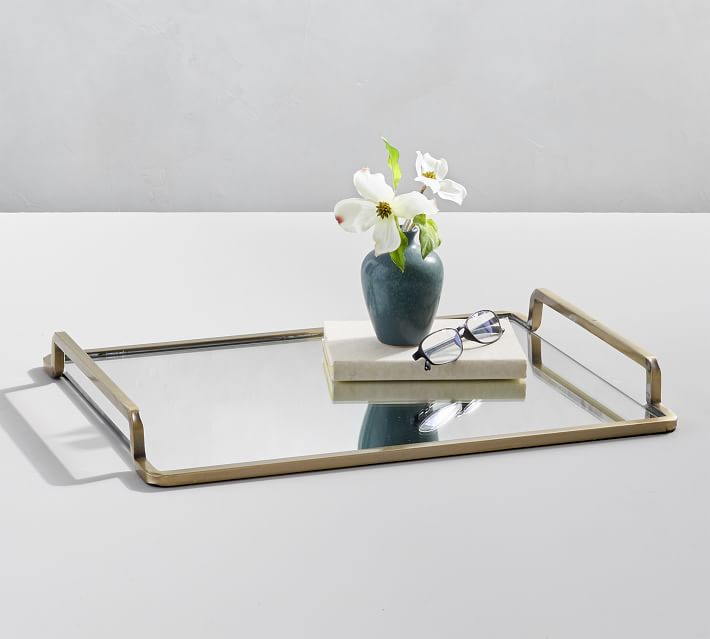 mirrored tray table