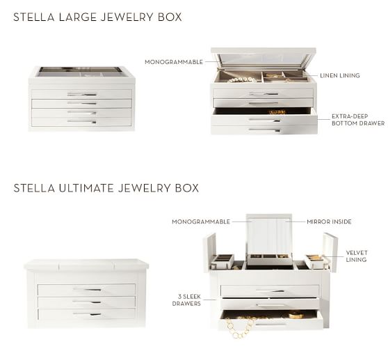 large jewellery drawers